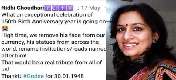 IAS officer Nidhi Choudhari, who posted controversial tweet on Mahatma Gandhi, transferred