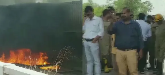 Fire breaks out in a pile of scrap under Delhiâ€™s Barapullah flyover, traffic hit 