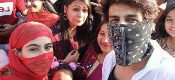 Sara Ali Khan and Kartik Aaryan SPOTTED with covered faces in Shimla, watch VIDEO