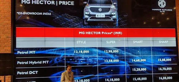 MG Hector India Launch Updates: SUV launched at an introductory price of Rs 12.18 lakhs