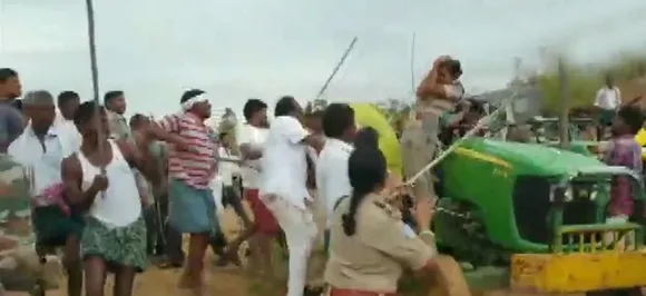 Video: Woman forest officer attacked with sticks in Telangana, TRS lawmaker's brother held