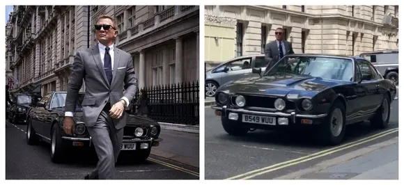 WATCH| Daniel Craig drive 007's Aston Martin V8 on Bond 25 set