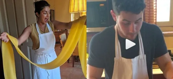 In Video: Priyanka Chopra and Nick Jonas dishing out Italian cuisine like a pro on date night