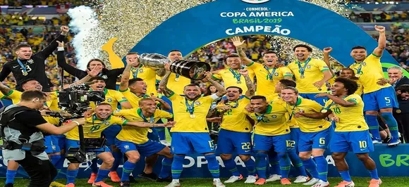 Brazil beat Peru to clinch Copa America 2019, Gabriel Jesus sent off