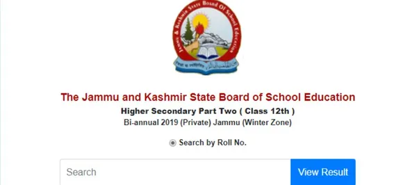 JKBOSE 12th Jammu Private Bi-annual 2019 results declared on jkbose.ac.in 