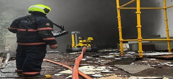 Video | THIS remote-operated robot helps fire brigade douse fire at MTNL building in Mumbai 