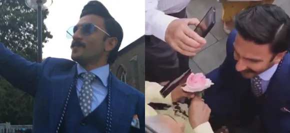 Ranveer Singh gives flower to an elderly woman in London and internet can't stop praising him!