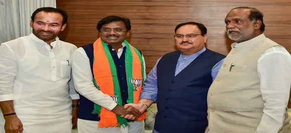 Former MP and TRS leader Vivekananda joins BJP, alleges CM Rao of running Andhra Pradesh as private entity