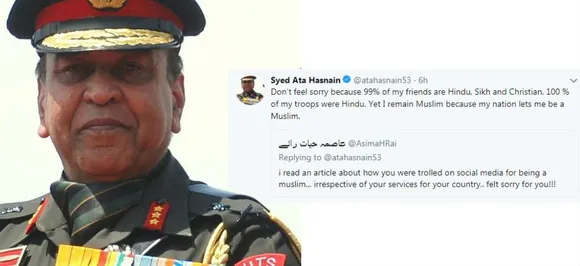 '99% of my friends are Hindu, Sikh and Christian': Army veteran Lt Gen Hasnain silences Pakistani troll