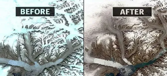 SHOCKING! NASA Images Show Greenland Glaciers Rapidly Melting Due To Climate Change