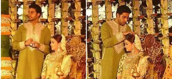 Aishwarya Rai's Baby Shower Pics Go VIRAL; Abhishek Fixing Ash's Hair will make you go 'Awww'