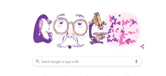 Google Doodle Celebrates Danish Bacteriologist Hans Christian Gram's 166th Birthday