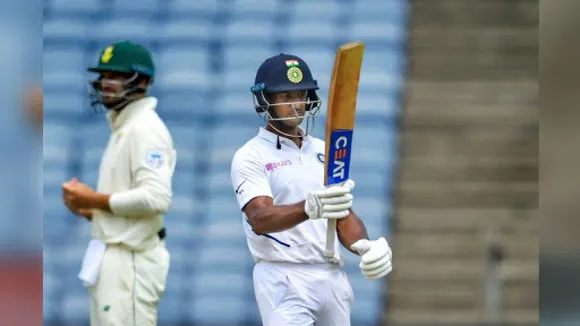 Mayank Agarwal Blasts 2nd Century, India On Top Vs South Africa In Pune Test