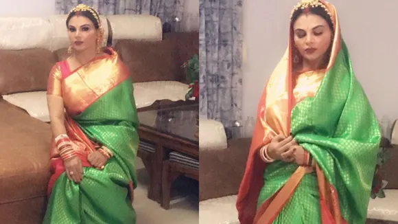 Rakhi Sawant Celebrates First Karwa Chauth Without Her Mystery Husband, See Photos