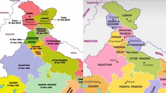 Fact Check: New India Map After October 31- Both These Pictures Are Viral, But Which Is The Right One?