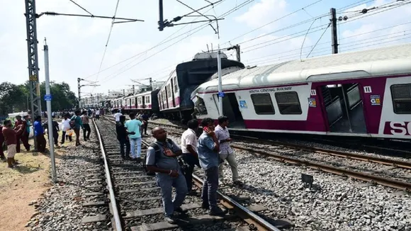 Stunning Video Of Two Trains Colliding In Hyderabad Goes Viral 