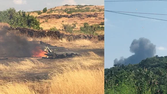 Indian Navy's MiG-29K Fighter Aircraft Crashes In Goa During Training Mission, Both Pilots Eject Safely