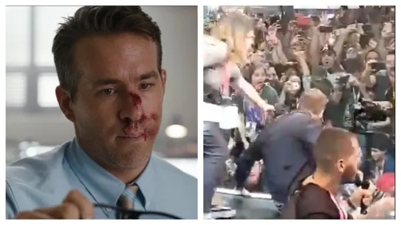 Ryan Reynolds Narrowly Escapes Getting Mobbed By Fans As Barricade Collapses, WATCH Scary Video