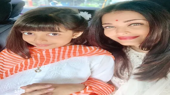 WATCH : Aaradhya Bachchan Turns Up In Sari With Mommy Aishwarya For School Function 