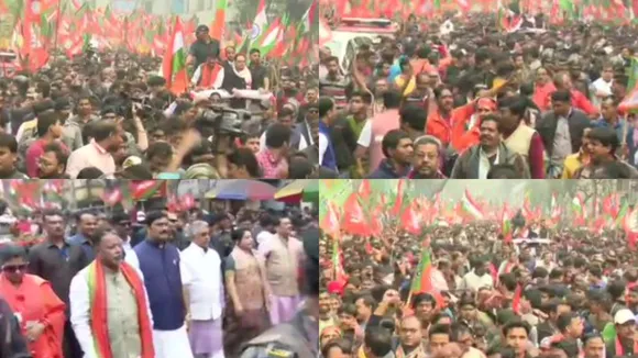 On Mamata Banerjee's Home Turf, BJP's JP Nadda Leads Mega Pro-CAA Rally In Kolkata 