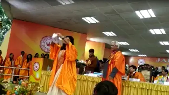 Watch: Jadavpur University Gold Medalist Tears CAA Copy, Chants 'Inquilab Zindabad' At Convocation