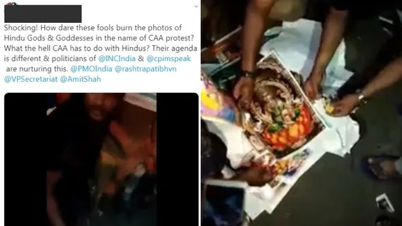 Fact Check: Sambit Patra Shares Old Video, Claims Hindu Gods' Pictures Burnt During Anti-CAA Protests