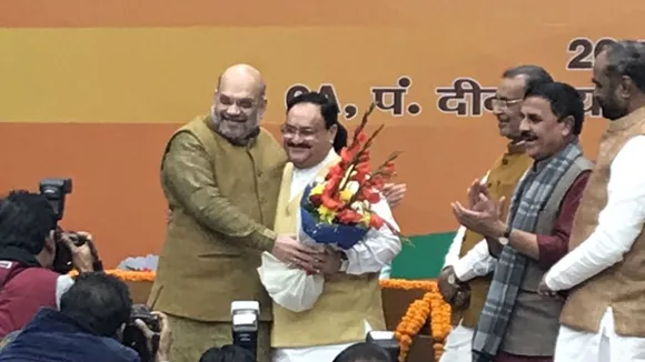 JP Nadda Elected Unopposed As National President Of BJP At Grand Ceremony In Delhi 