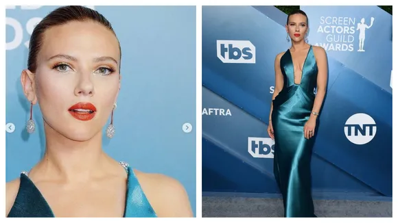 Scarlett Johanssonâ€™s Deep V-Neck Gown At SAGA 2020 Has Every Eyes Following Her, Check Out Pics