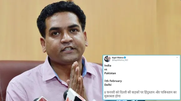 Election Commission Asks Twitter To Remove Kapil Mishra's 'India Vs Pakistan' Tweet