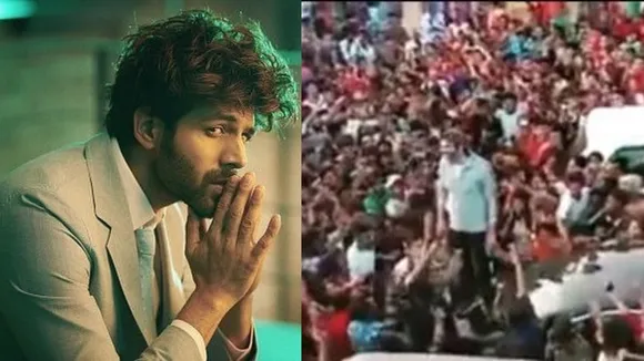 Kartik Aaryan mobbed by fans