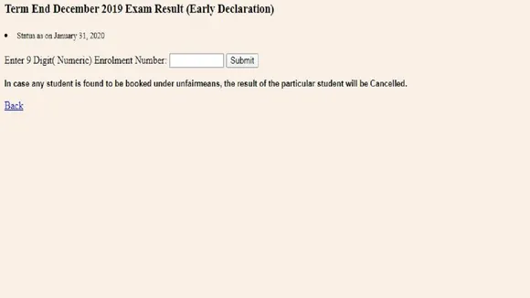 IGNOU December 2019 Exam Result