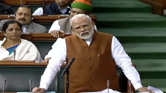 PM Modi in Lok Sabha