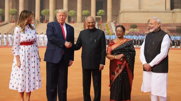 Donald Trump at Rashtrapati Bhavan