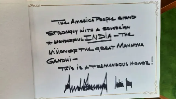 Donald Trump's Message at Rajghat