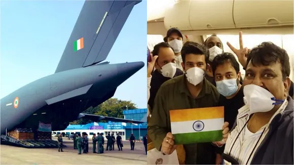 IAF Plane China Evacuation