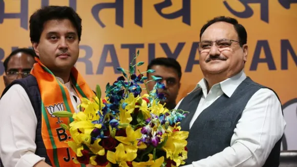 Jyotiraditya Scindia  and JP Nadda