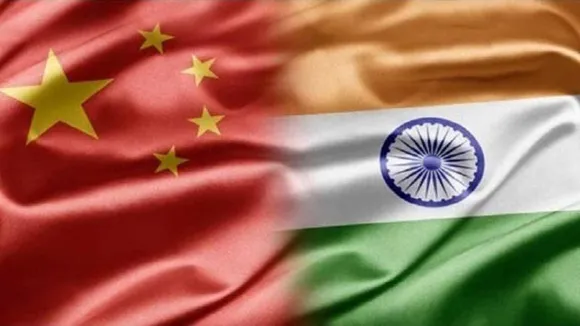 India China flag