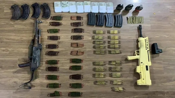 Arms and Ammunition captured by security forces