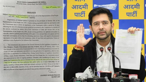 Raghav Chadha press release