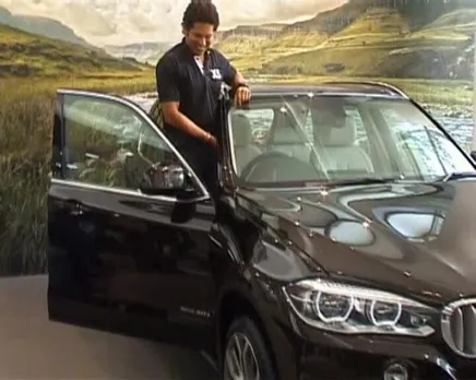 Sachin Tendulkar launches BMW X5 in India