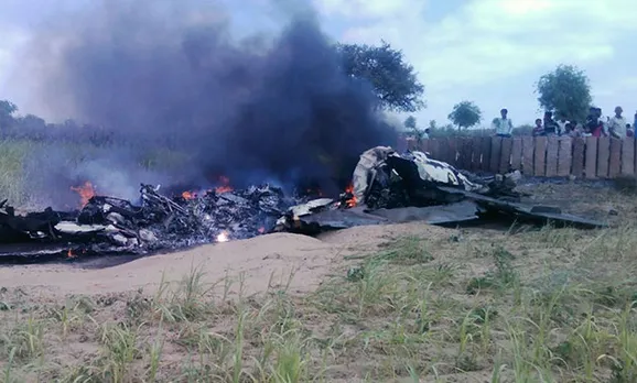 MiG 21 crashes in Rajasthan, pilot safe