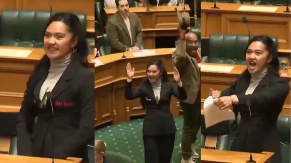 viral video new zealand parliament
