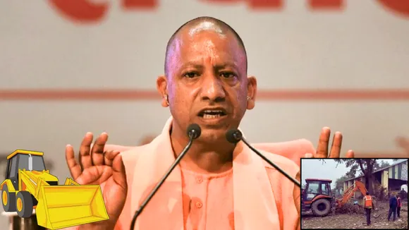 up cm yogi bulldozer action in auraiya encroachment
