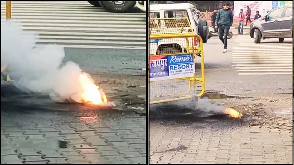 mysterious fire in jaipur