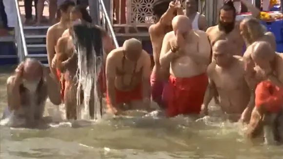 Amit Shah in Maha Kumbh