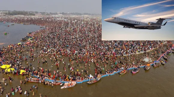 chartered plane in Mahakumbh
