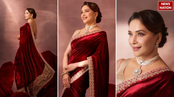 Madhuri Dixit Saree Look