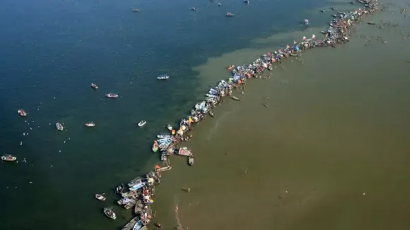 Devotees in large Number present in sangam ghat on Friday after ending of Mahakumbh