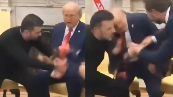 Donald Trump and Volodymyr Zelensky