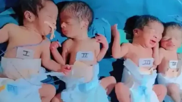 Four Babies born together in Chhattisgarh